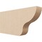 Ekena Millwork 2in. W x 6in. H x 12in. L Greensboro Woodgrain TimberThane Rafter Tail, Primed Tan RFTUR02X06X12GRNRCPR - alternate 1